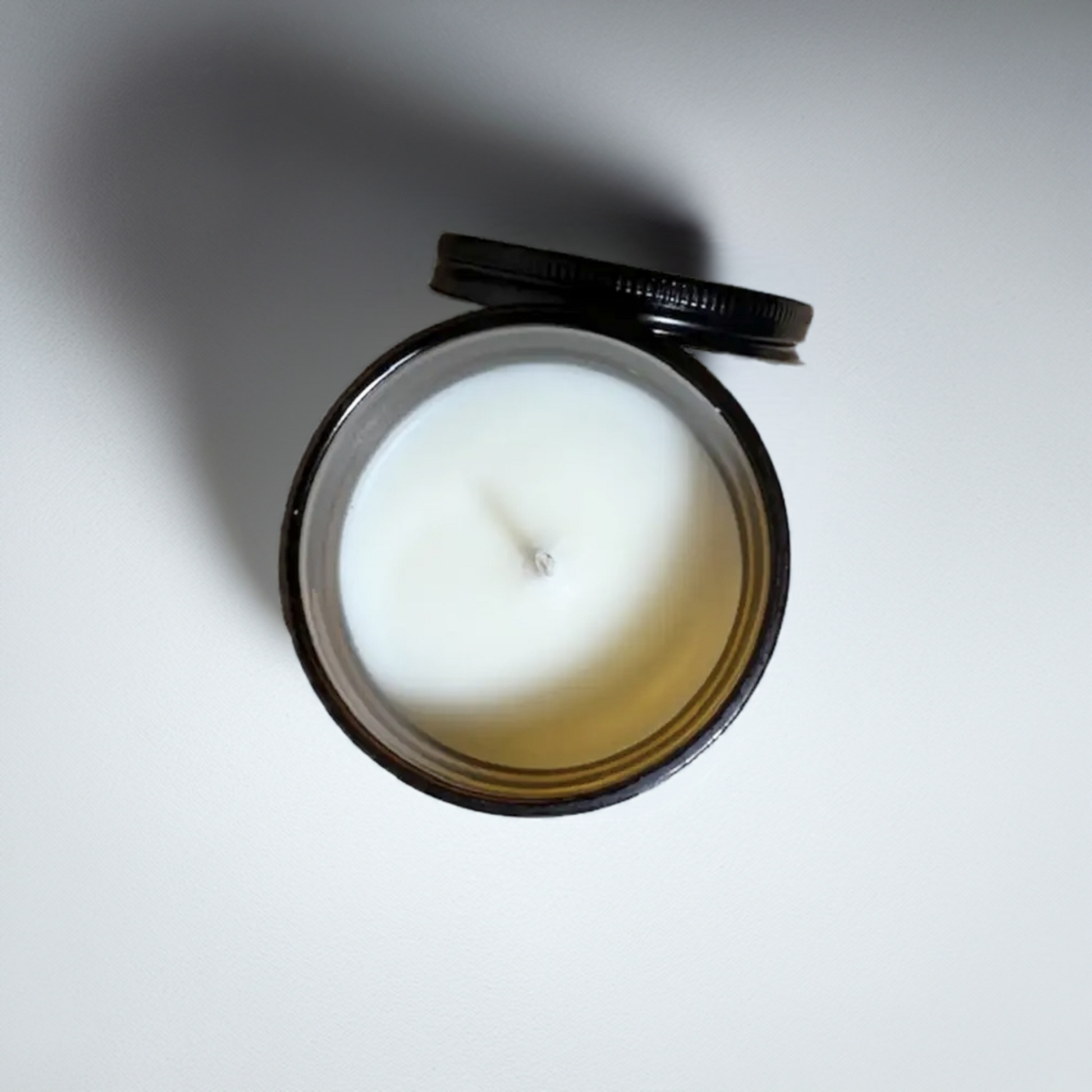 a view from above of a farmers market mini candle