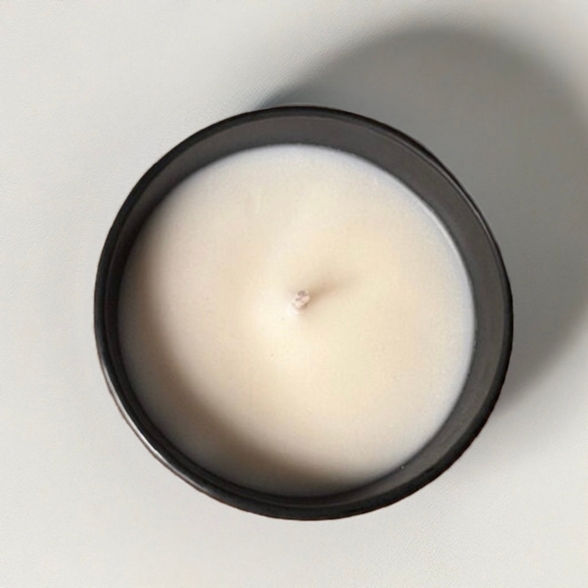 a birds eye view of a pecan praline candle