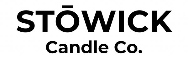 Stowick candle company header logo in black text